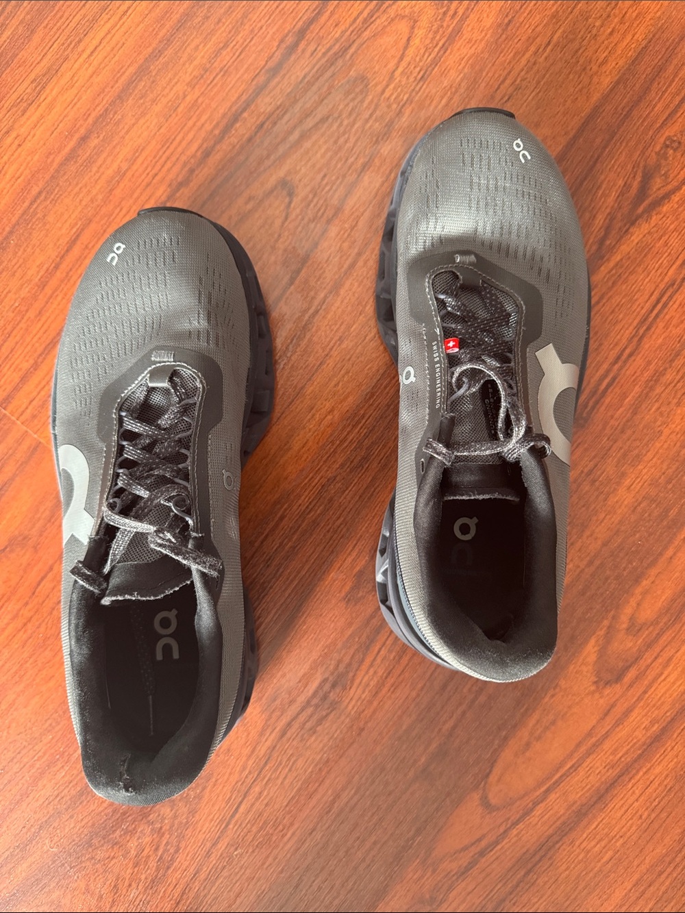 On Cloudmonster 2 Athletic Sneakers Dark Gray and Black - Picture 2 of 12